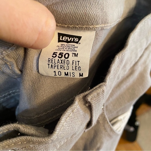 Levi orange tab 550 straight leg pants tan/khaki size 10 - Picture 6 of 7